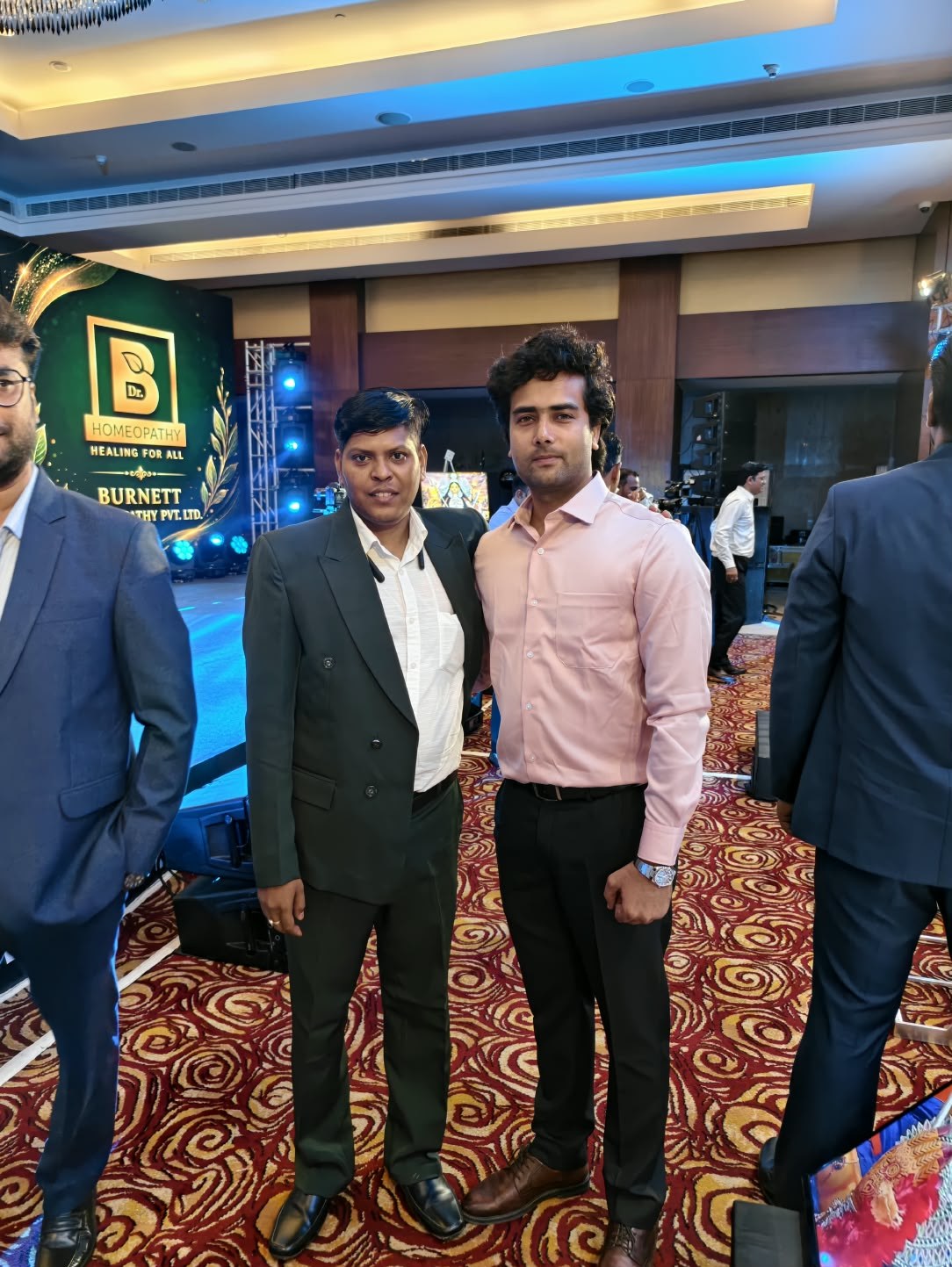 Dr. Santosh Kumar Verma at a Burnett Homeopathy event